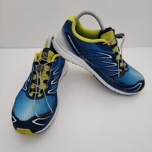 Salomon blue green Sense Mantra 3 Trail running walking shoes‎ mens size 8